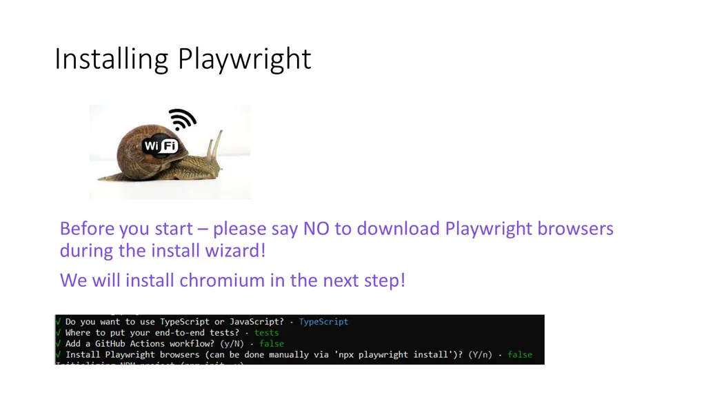 installing playwright