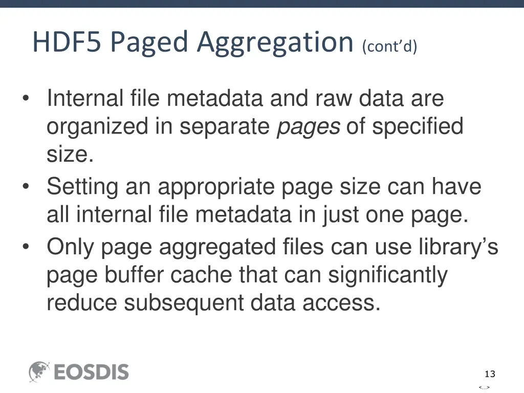 hdf5 paged aggregation cont d