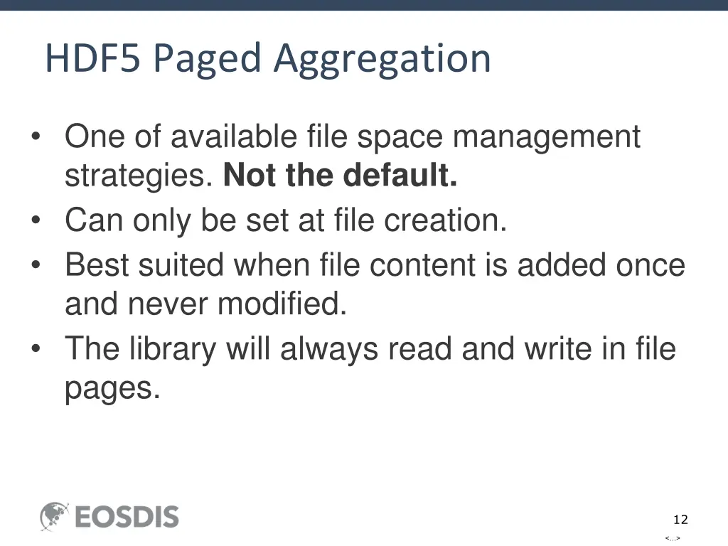 hdf5 paged aggregation