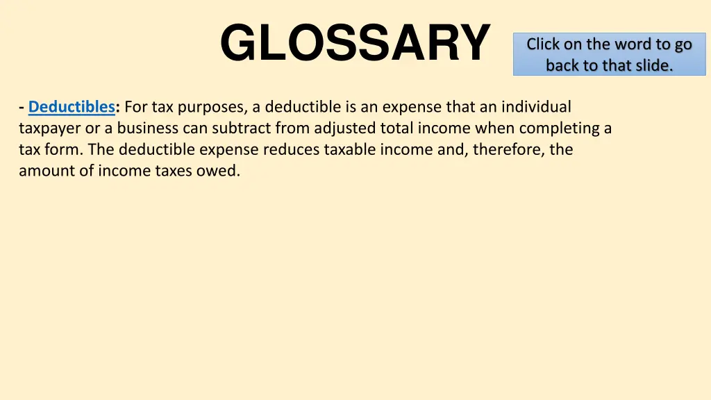 glossary