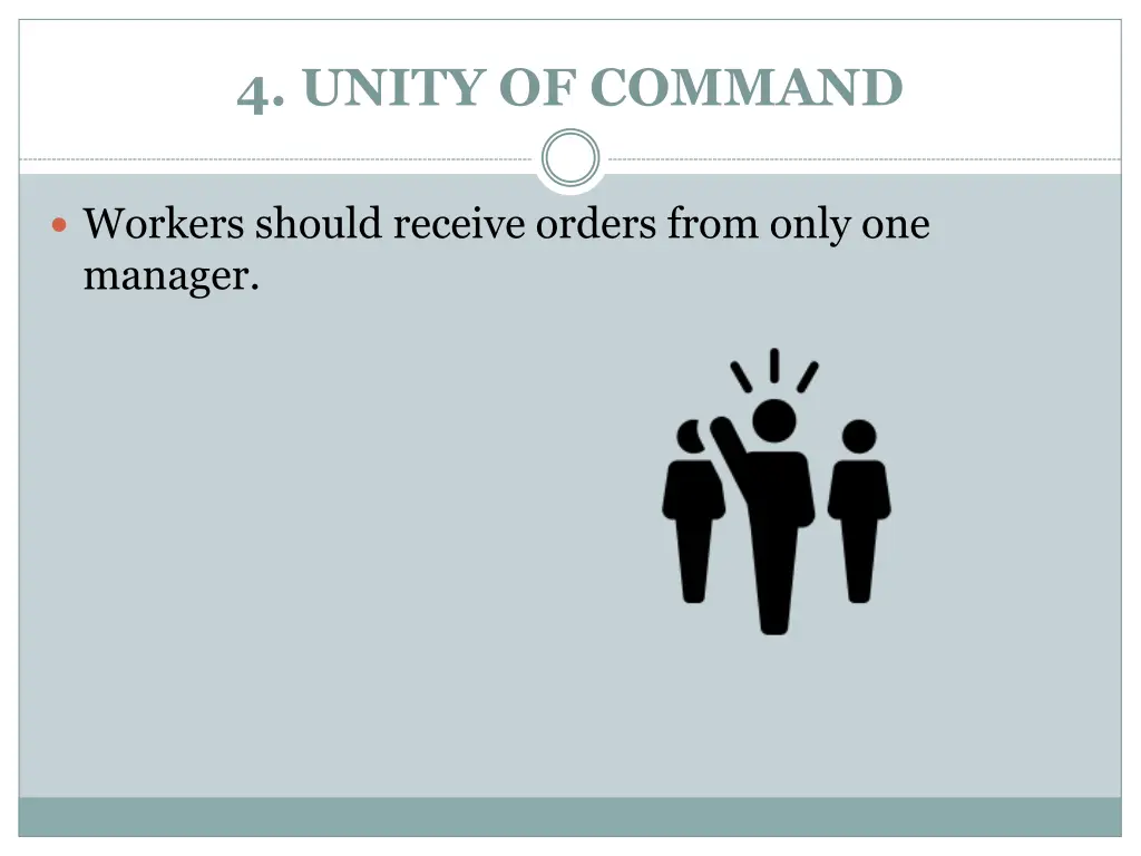 4 unity of command