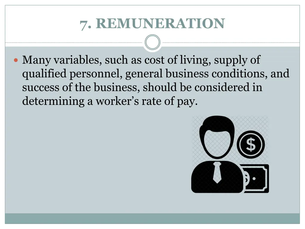 7 remuneration