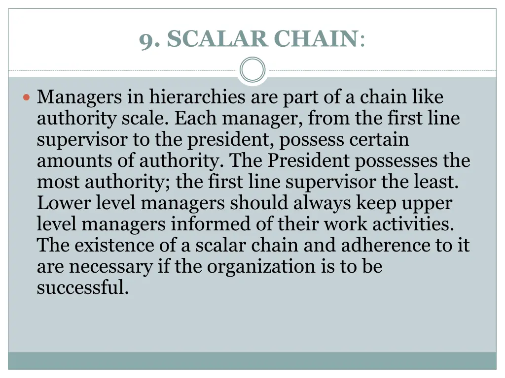 9 scalar chain