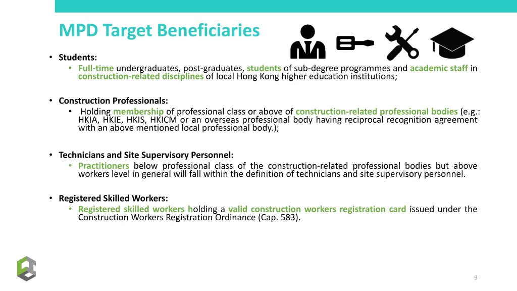 mpd target beneficiaries