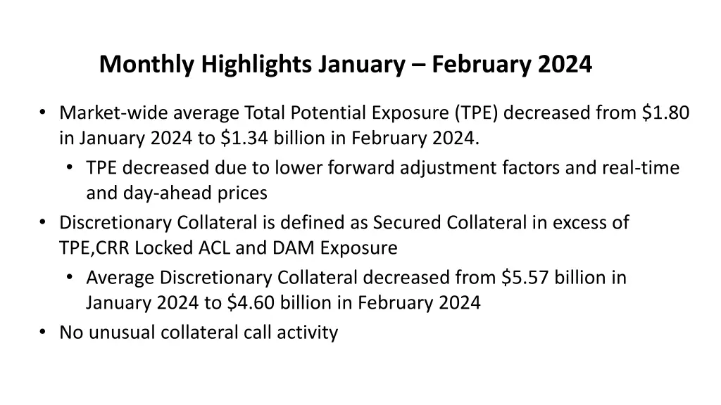 monthly highlights january february 2024