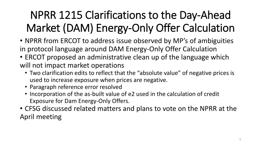 nprr 1215 clarifications to the day nprr 1215