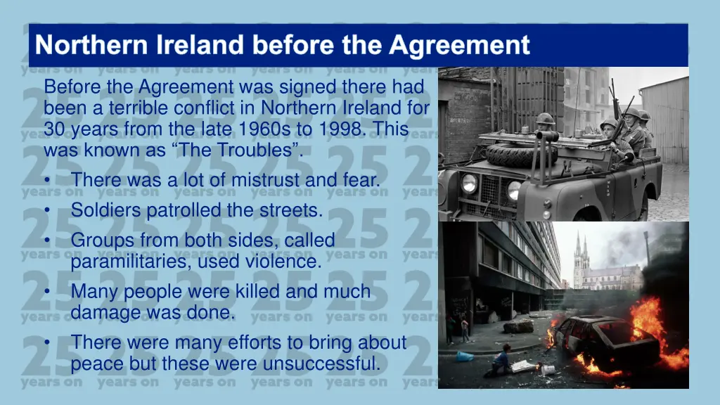 northern ireland before the agreement