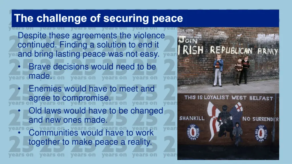 the challenge of securing peace