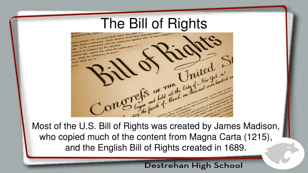 the bill of rights