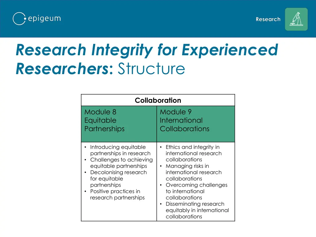 research integrity for experienced researchers 8