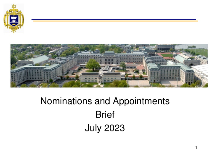 nominations and appointments brief july 2023