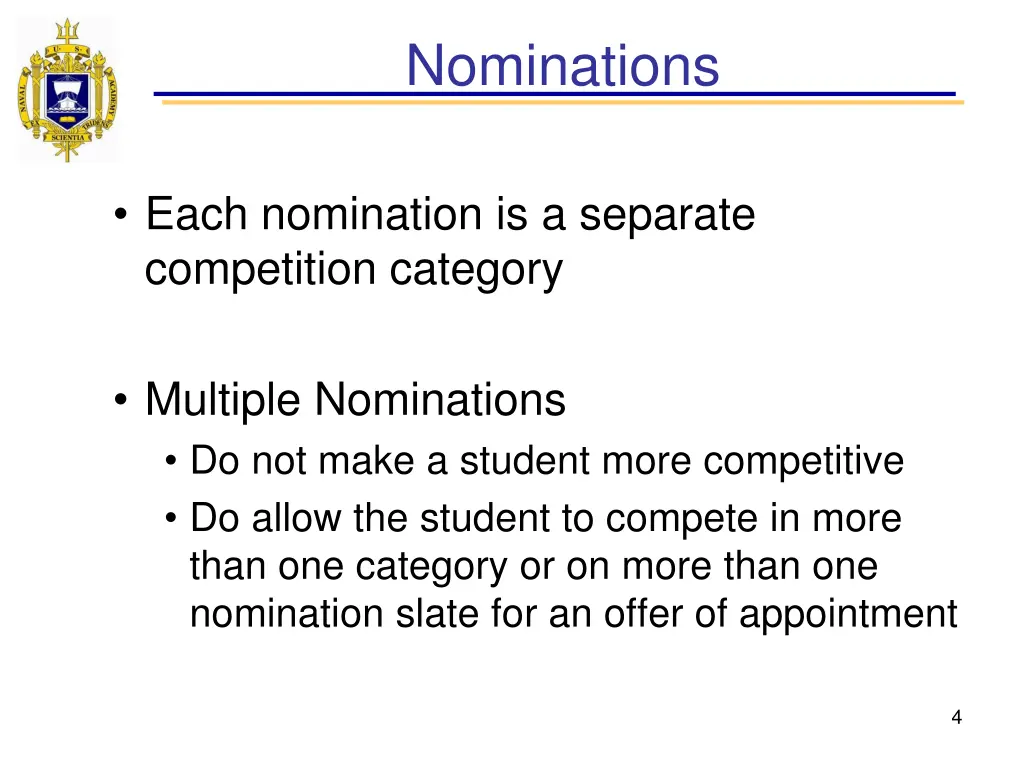 nominations