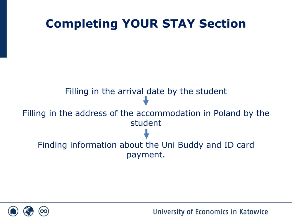 completing your stay section