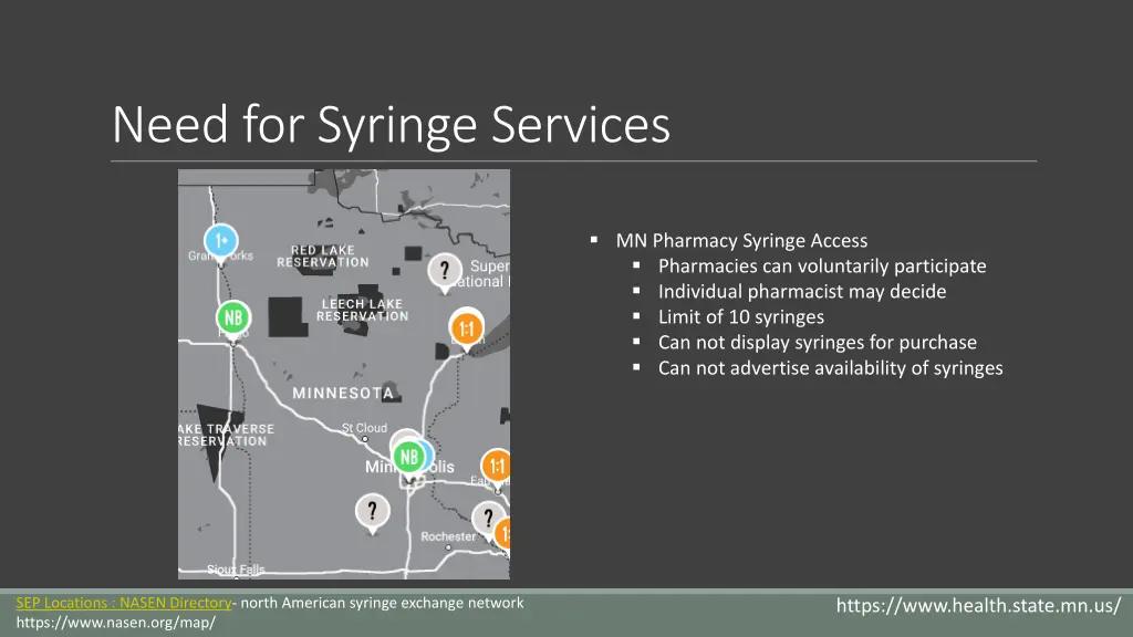 need for syringe services