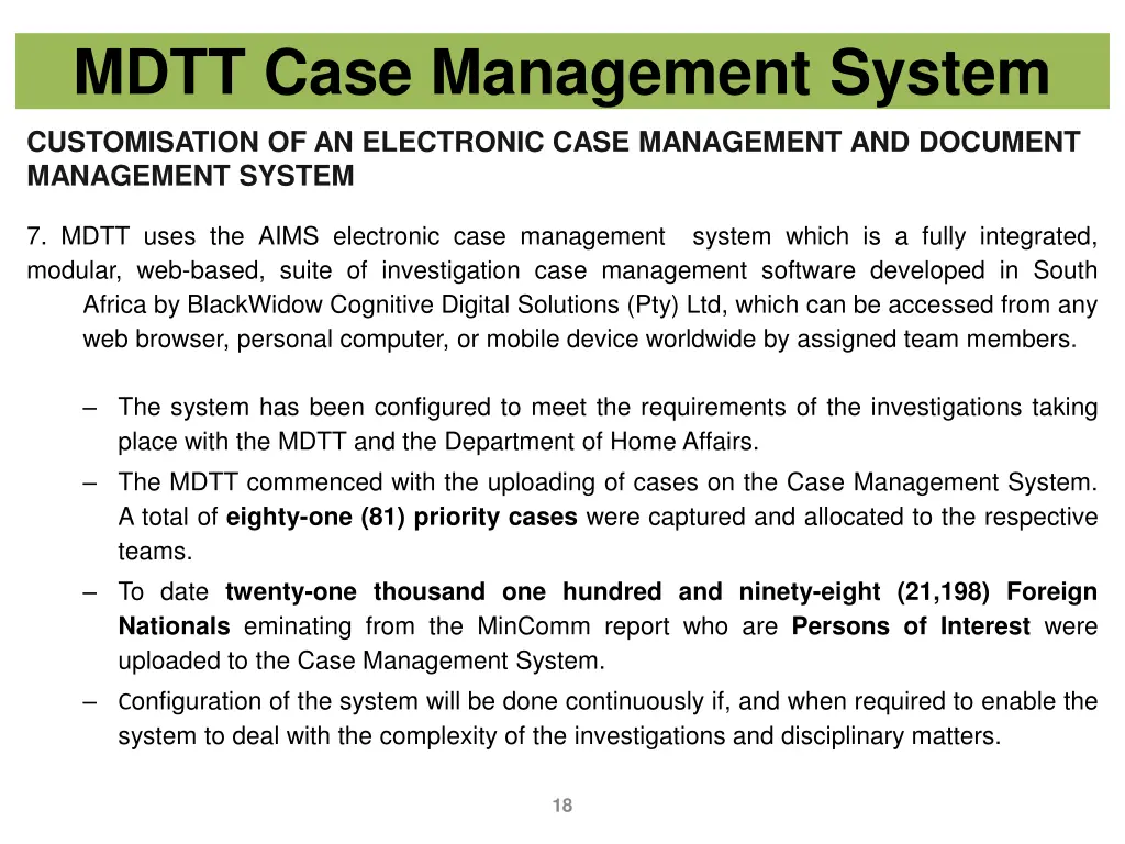 mdtt case management system