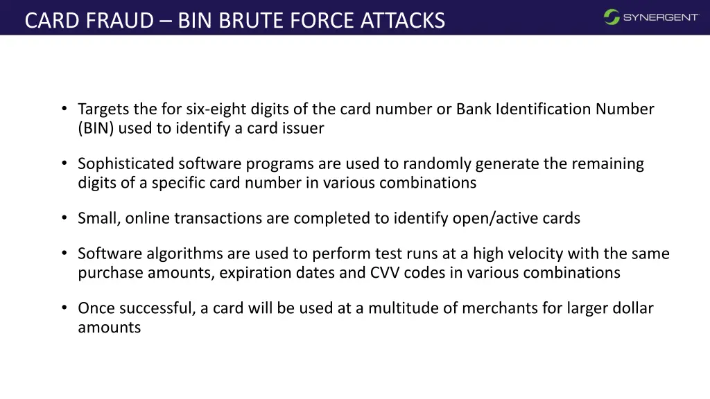 card fraud bin brute force attacks