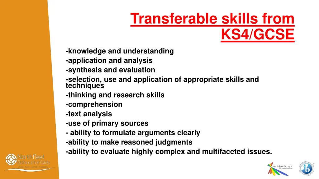 transferable skills from