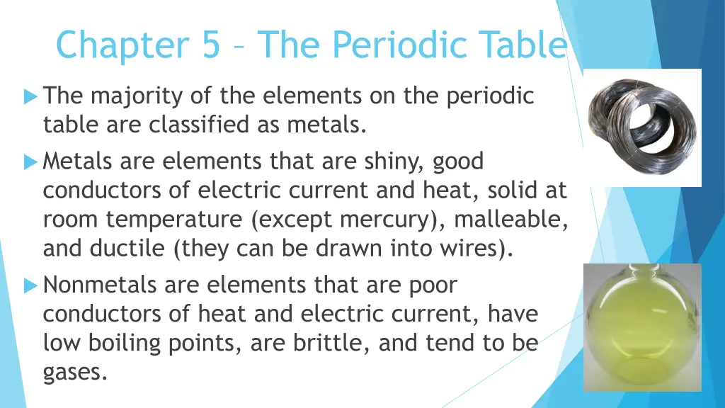 chapter 5 the periodic table