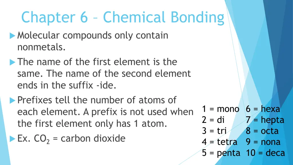 chapter 6 chemical bonding molecular compounds