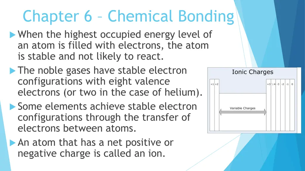 chapter 6 chemical bonding when the highest