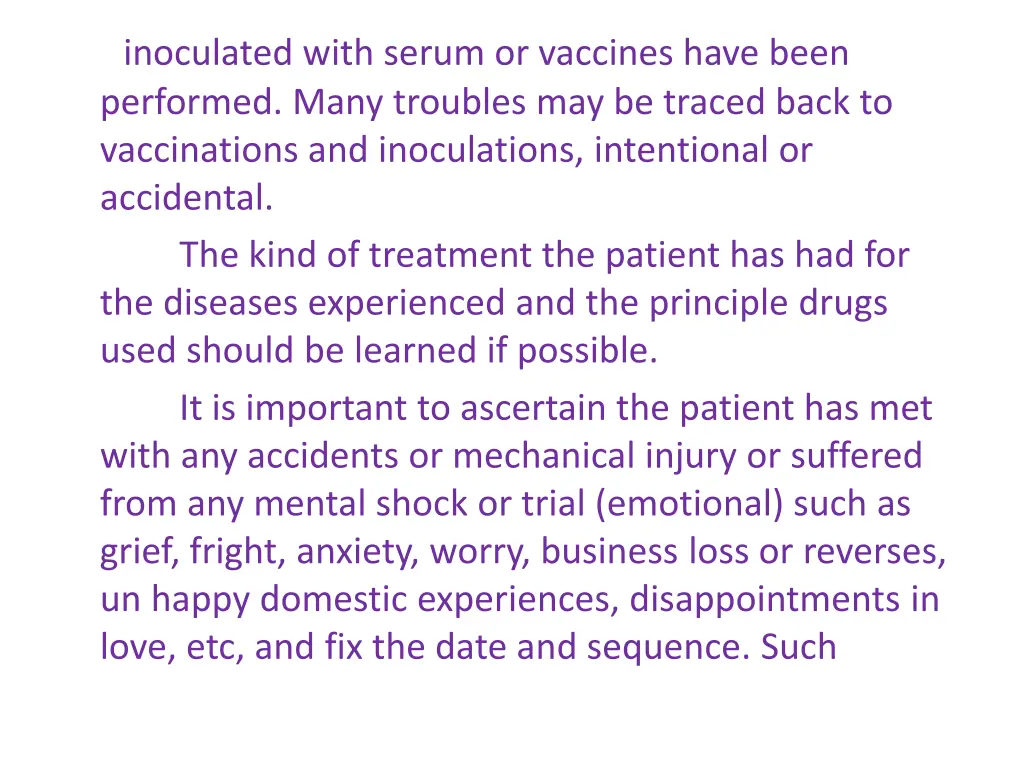 inoculated with serum or vaccines have been