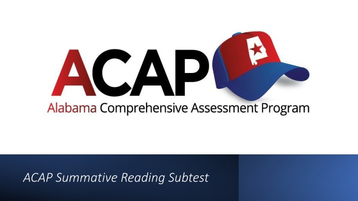 acap summative reading subtest