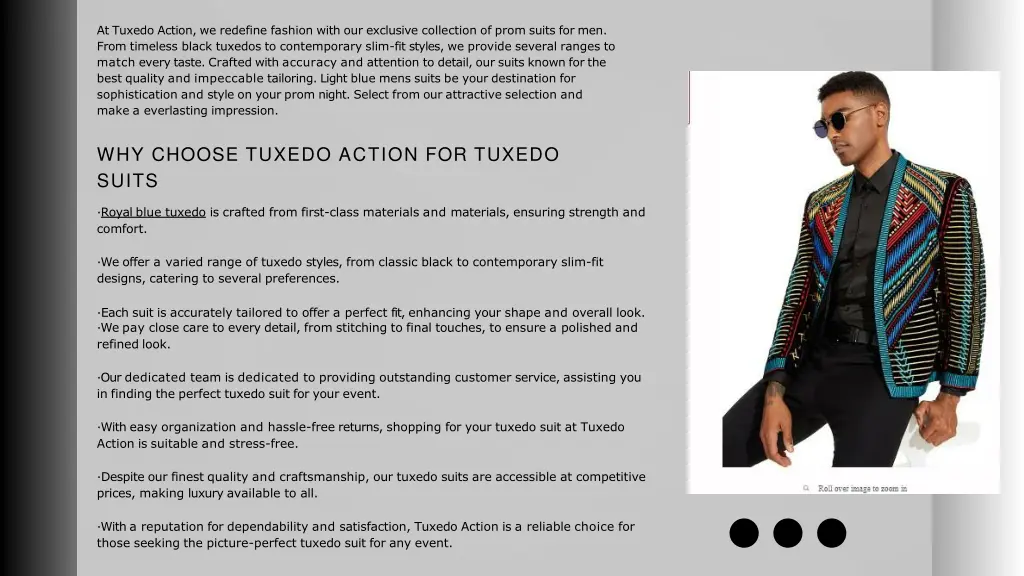 at tuxedo action we redefine fashion with