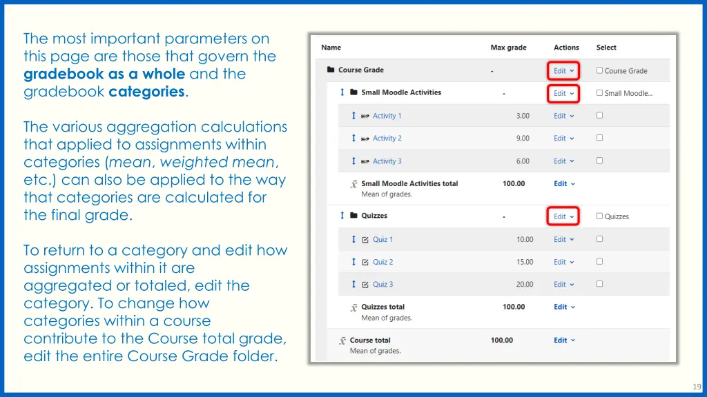 the most important parameters on this page