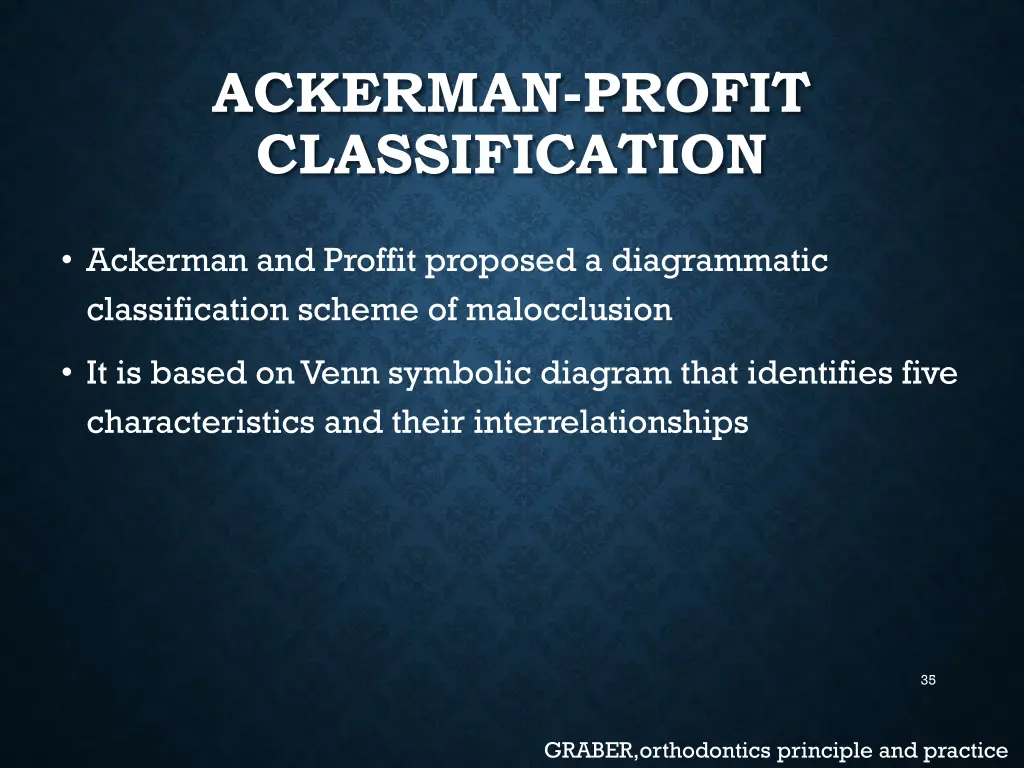 ackerman profit classification