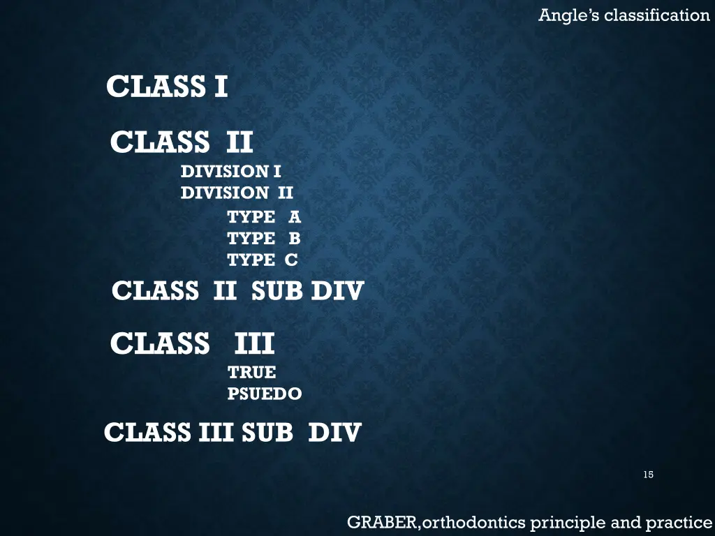 angle s classification 1