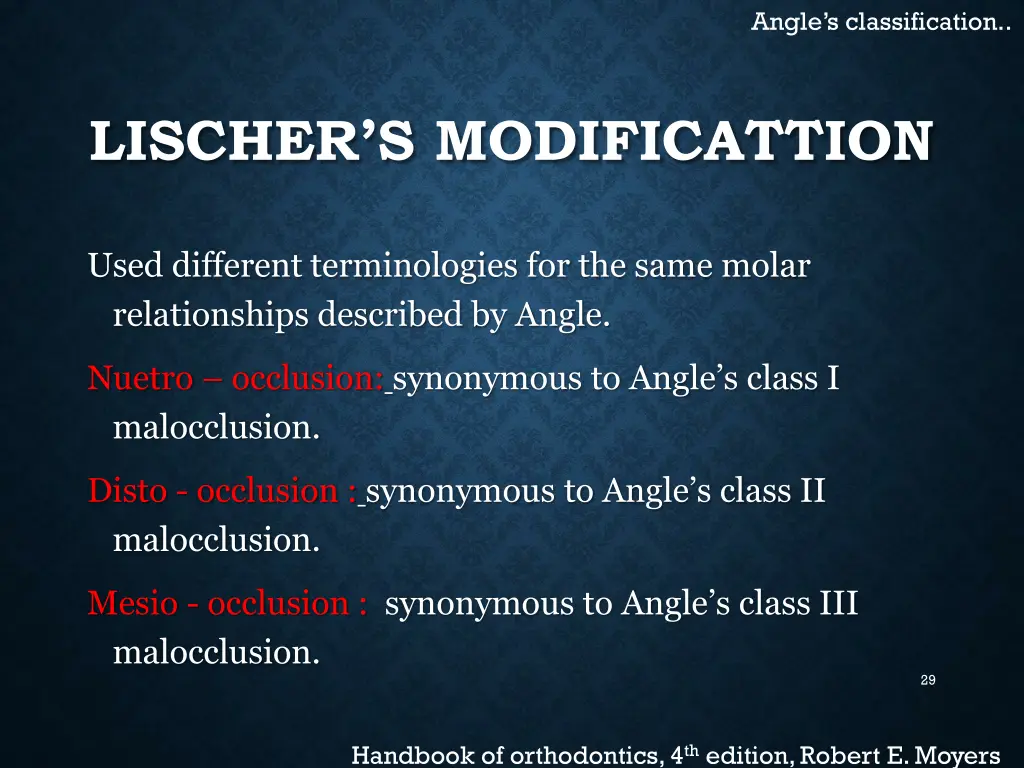 angle s classification 9