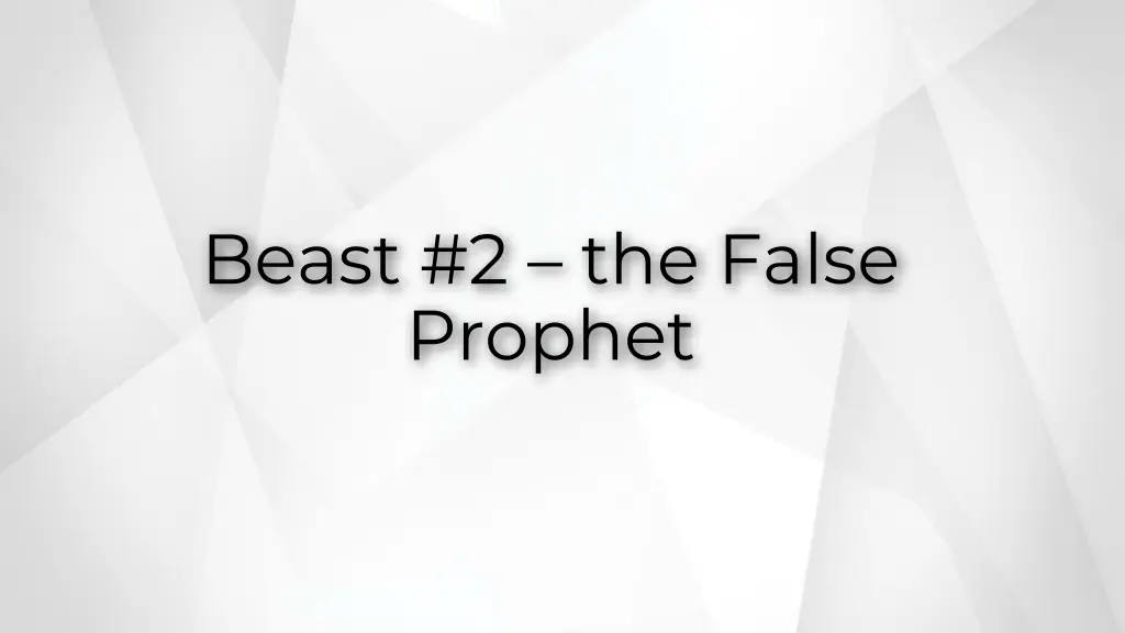 beast 2 the false prophet