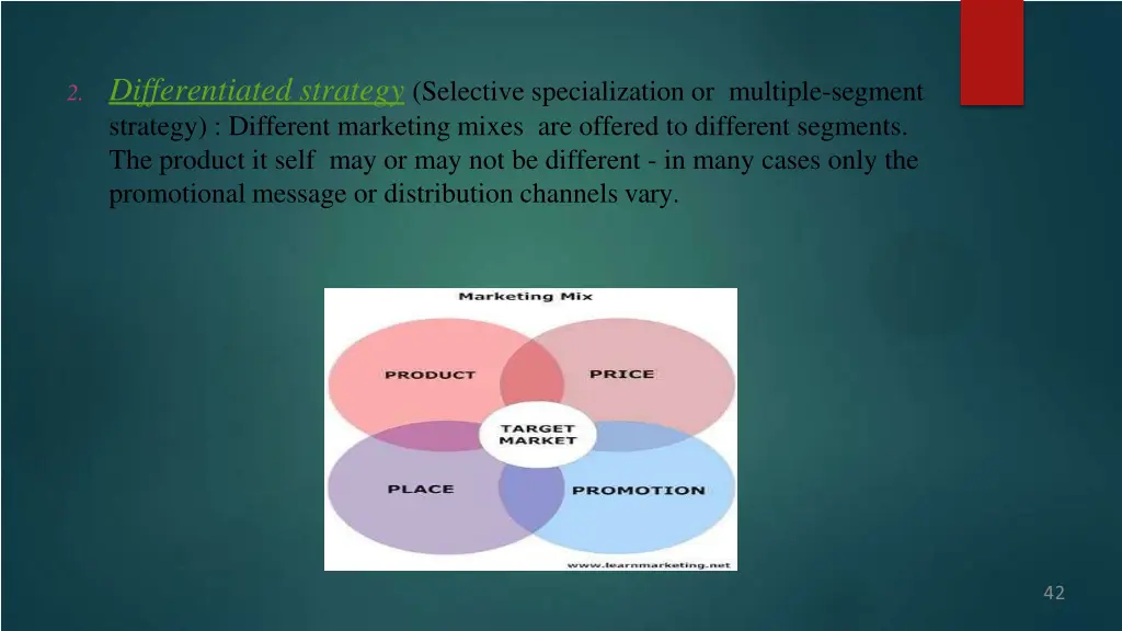 2 differentiated strategy selective