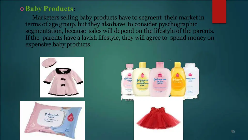 baby products marketers selling baby products