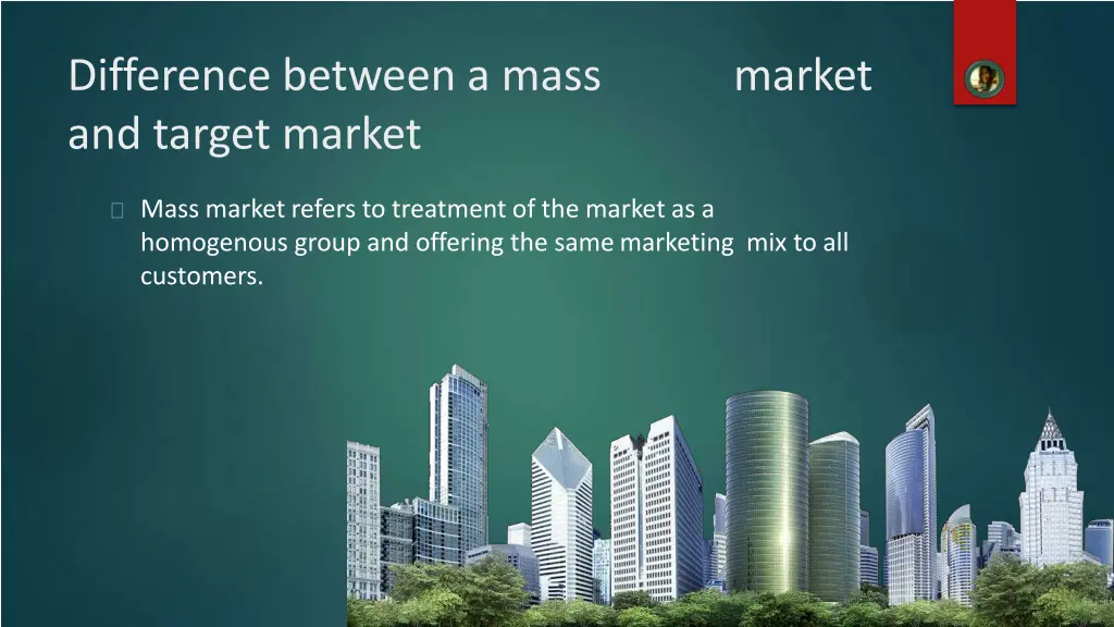 difference between a mass and target market