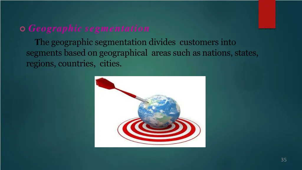 geographic segmentation t he geographic