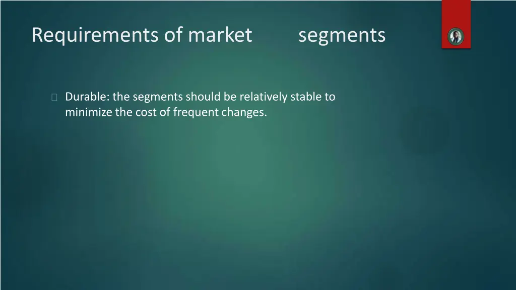 requirements of market 2