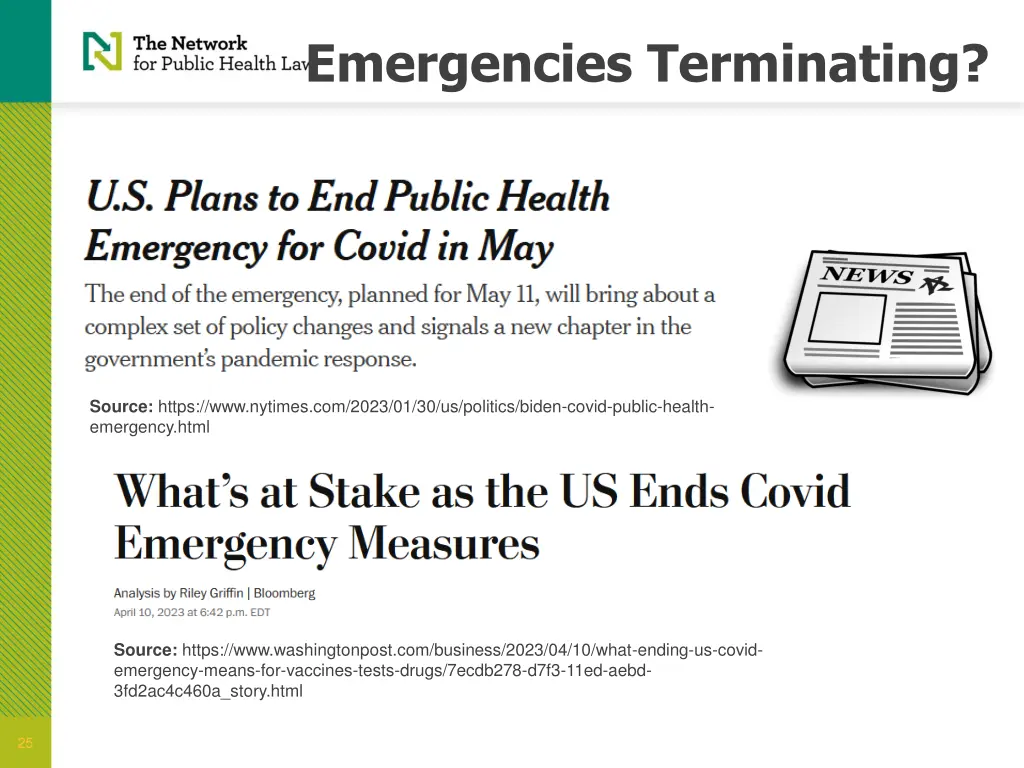 emergencies terminating