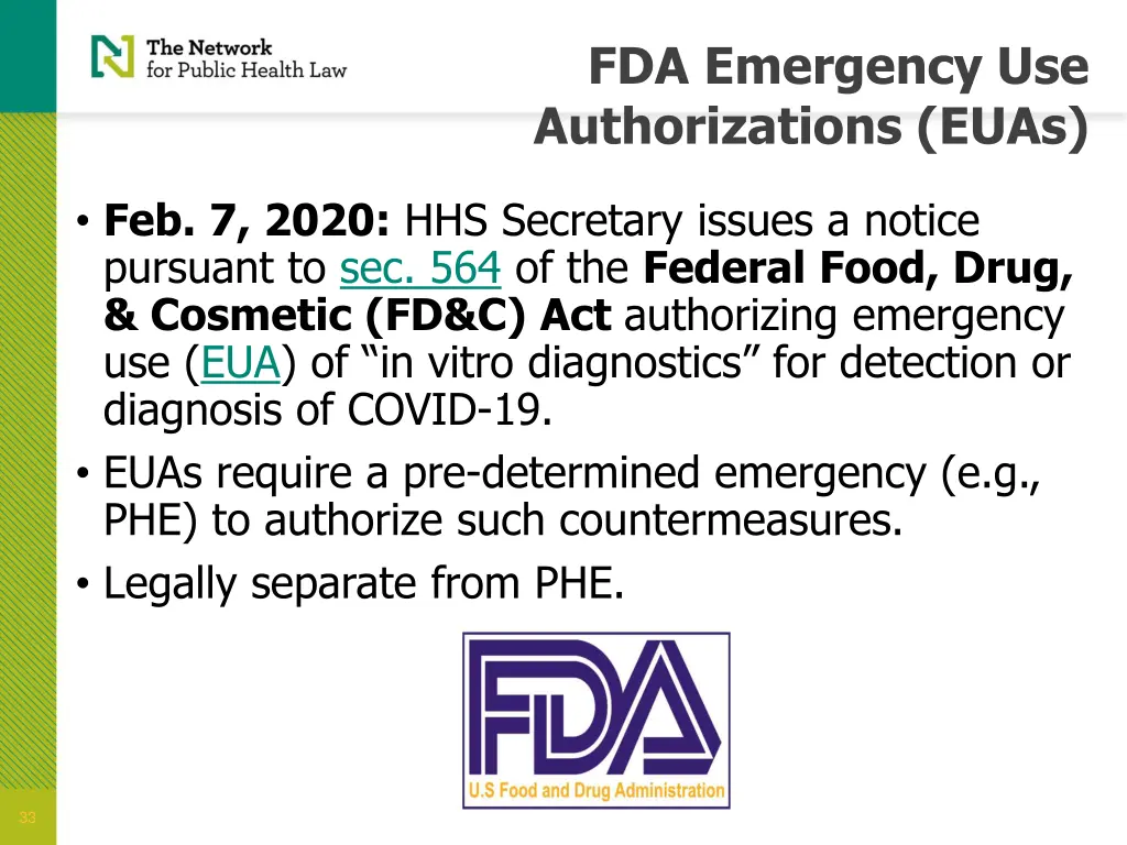 fda emergency use authorizations euas