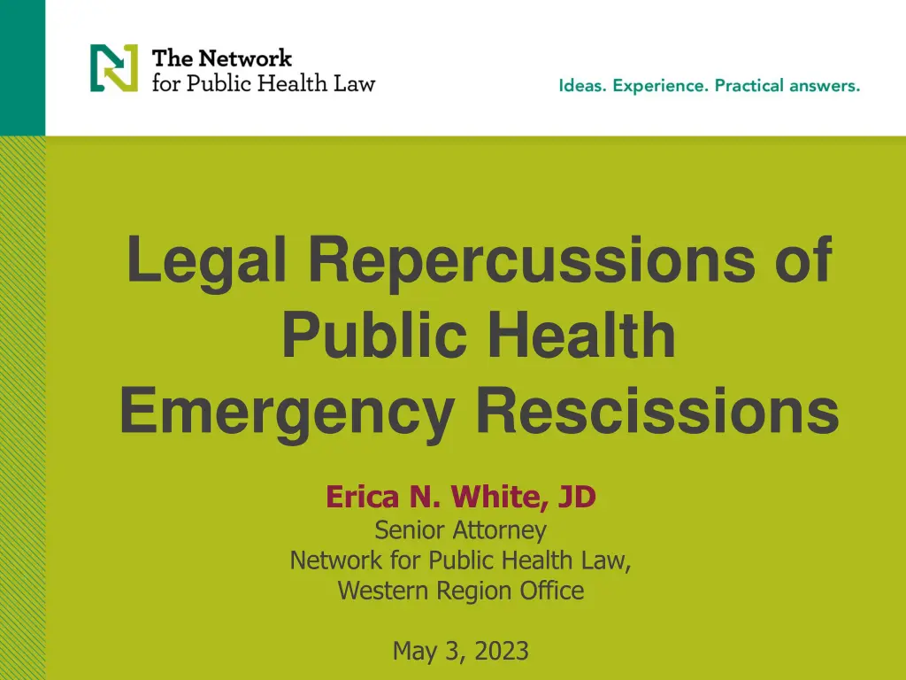 legal repercussions of public health emergency 1