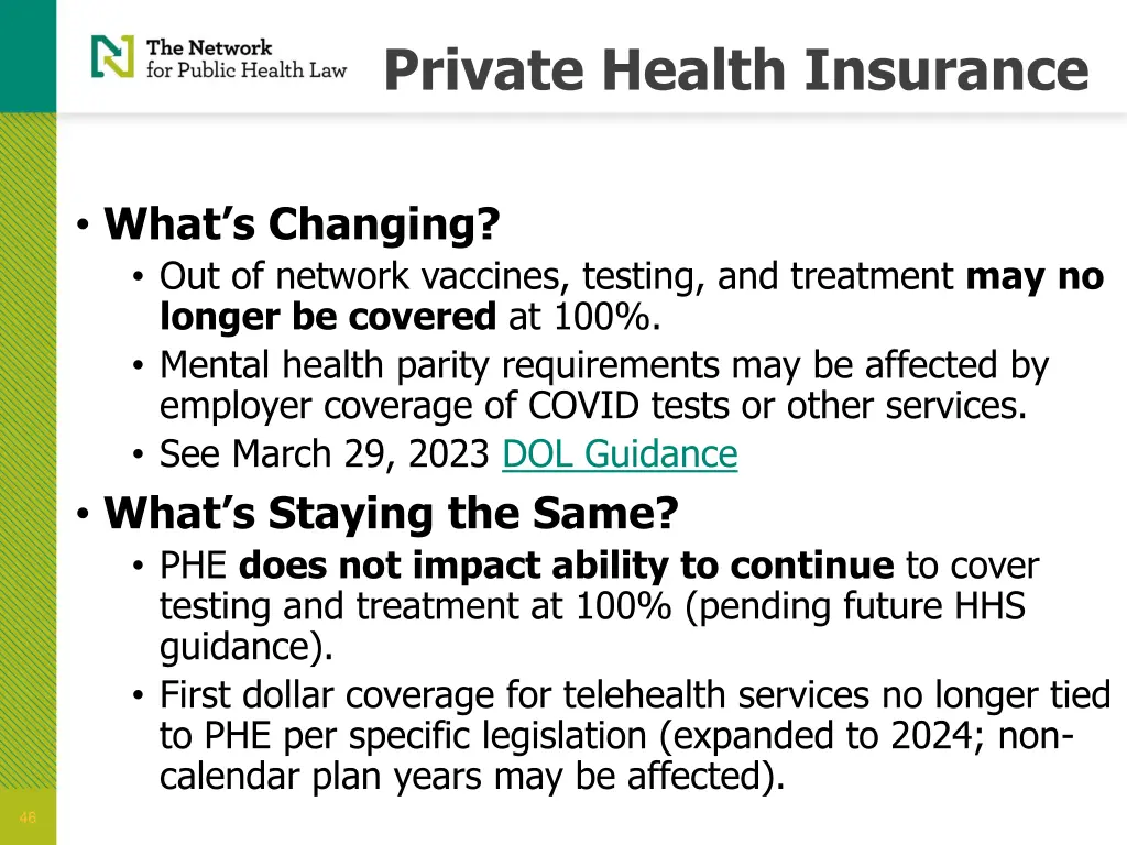 private health insurance