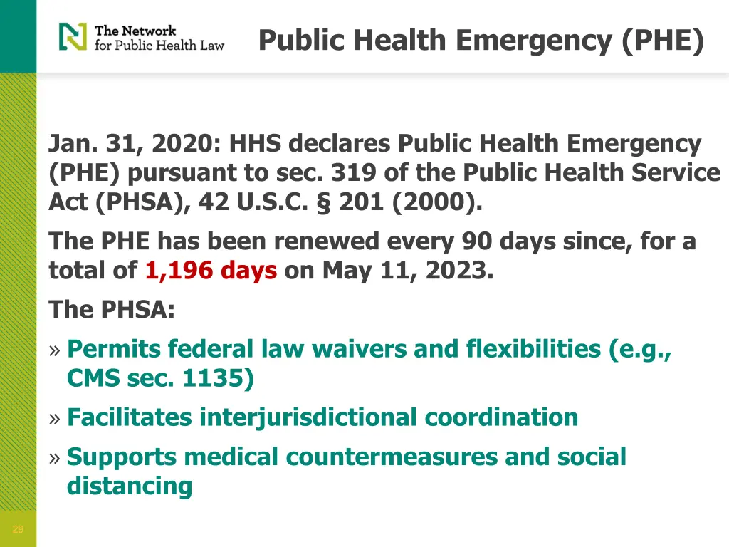 public health emergency phe