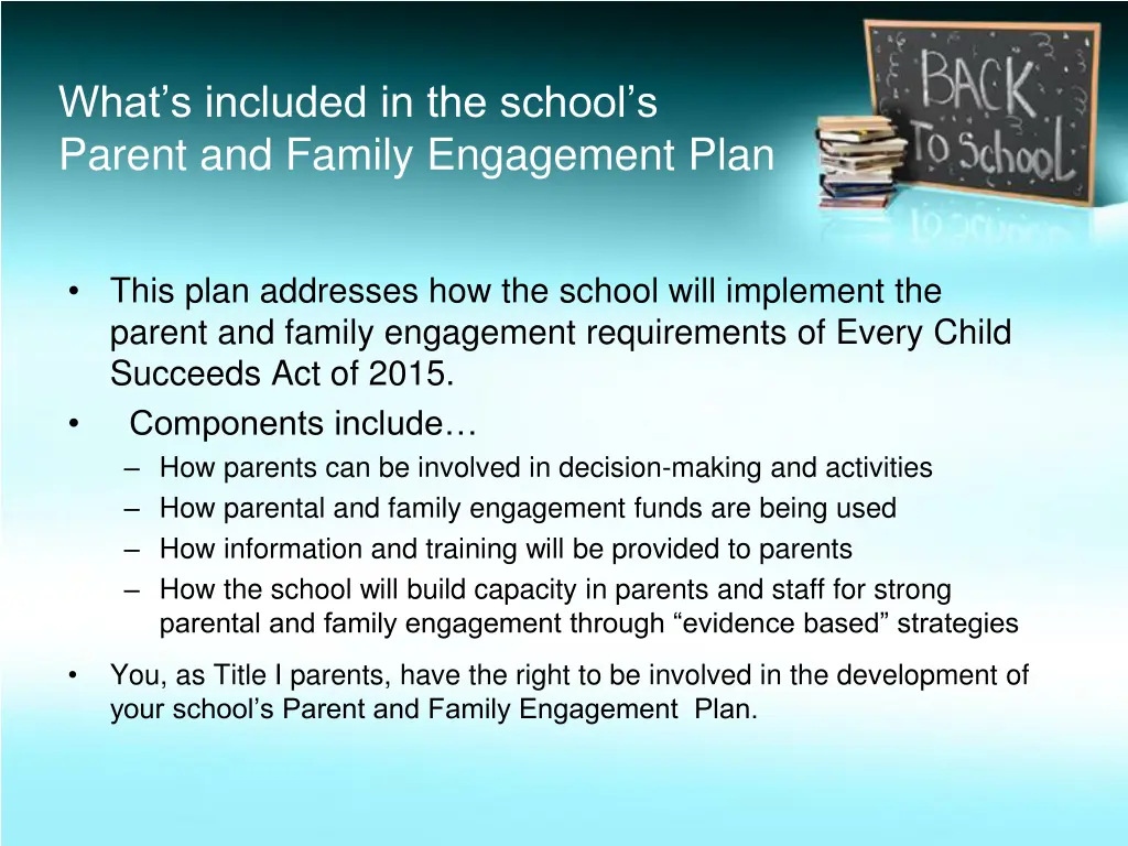 what s included in the school s parent and family