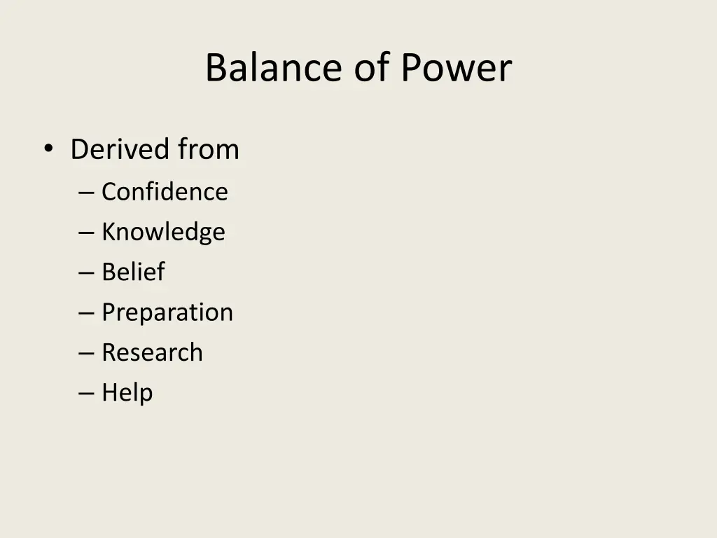 balance of power 1