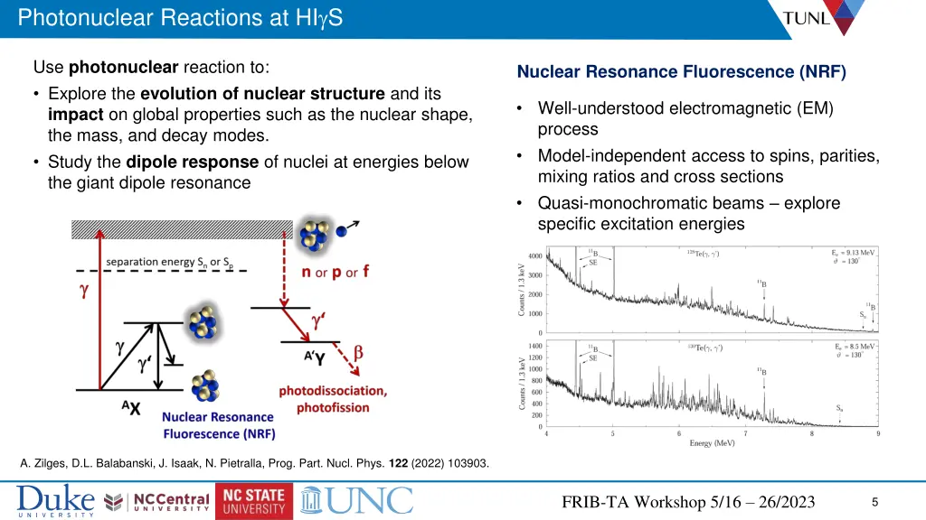 photonuclear reactions at hi g s