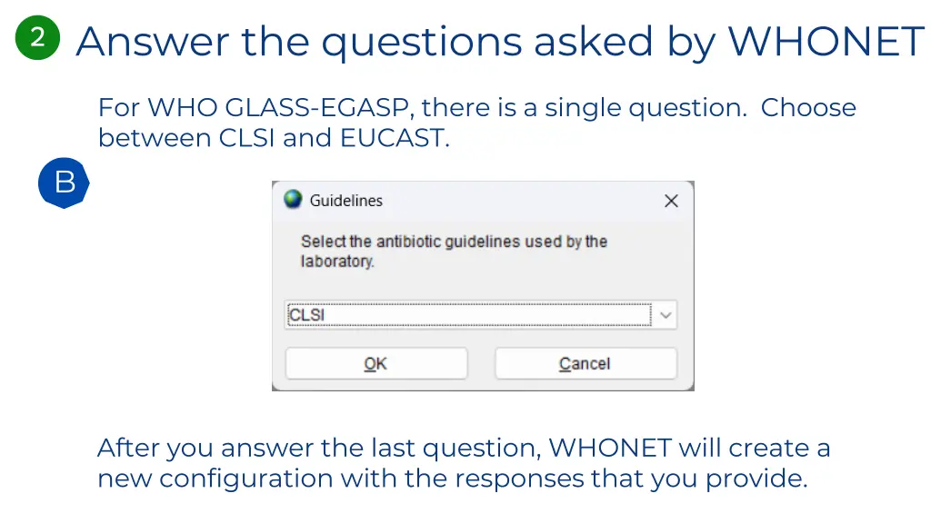 answer the questions asked by whonet