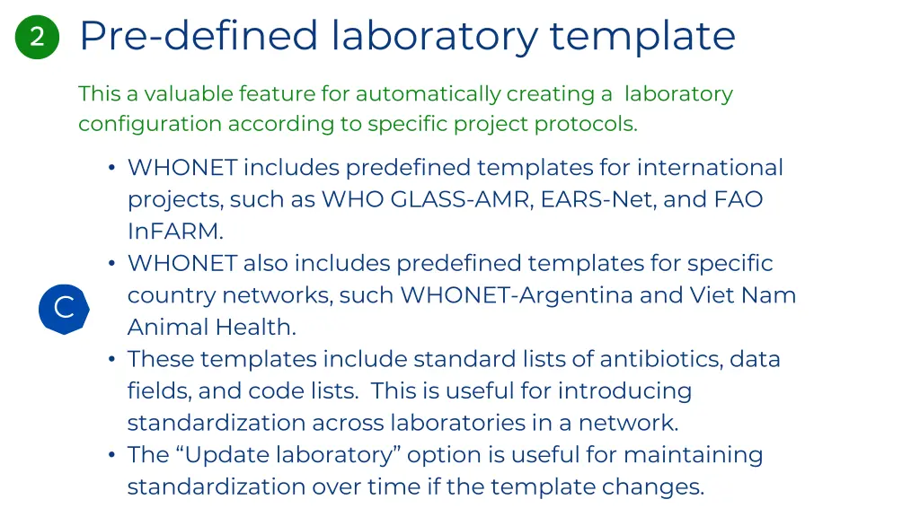 pre defined laboratory template