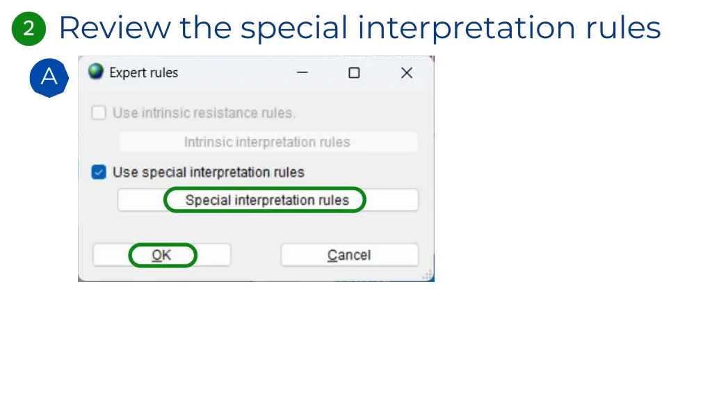 review the special interpretation rules