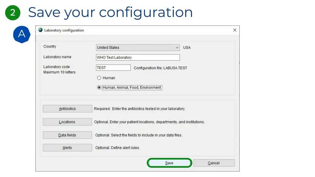 save your configuration