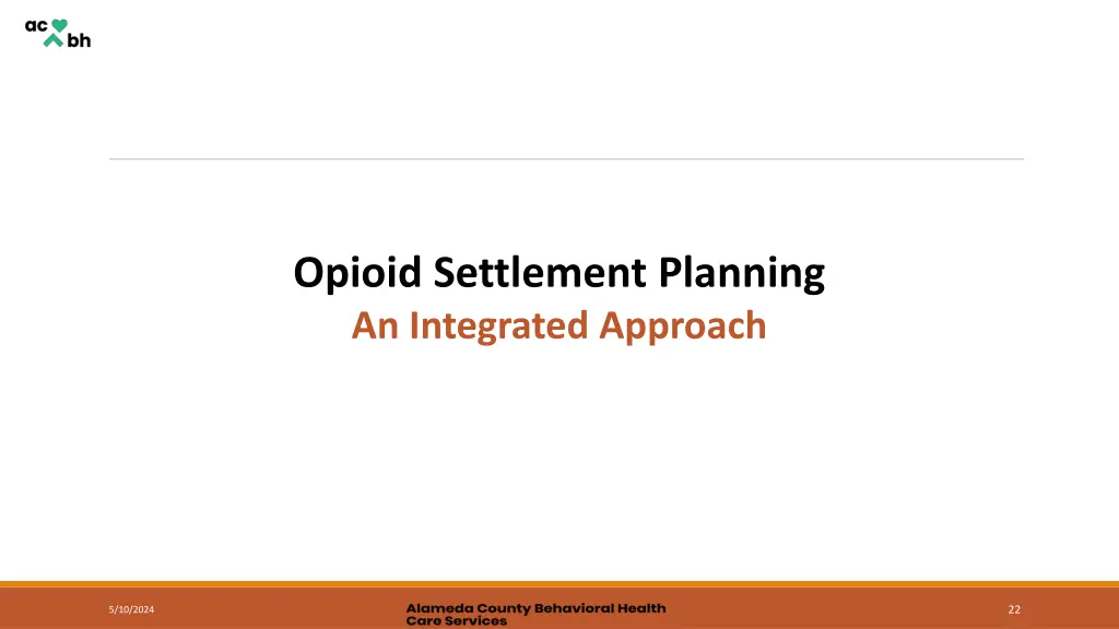 opioid settlement planning an integrated approach